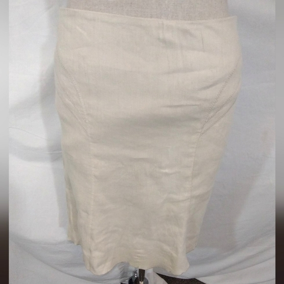 Bebe Skirt +Top Set, Jeweled, Warm Beige, Asymmetrical Hem, open back, S - Picture 11 of 13